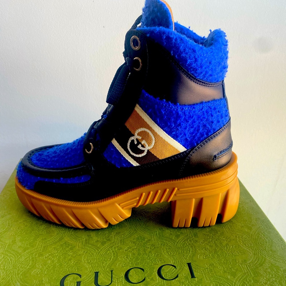Blue Wool size 36 Gucci Boots